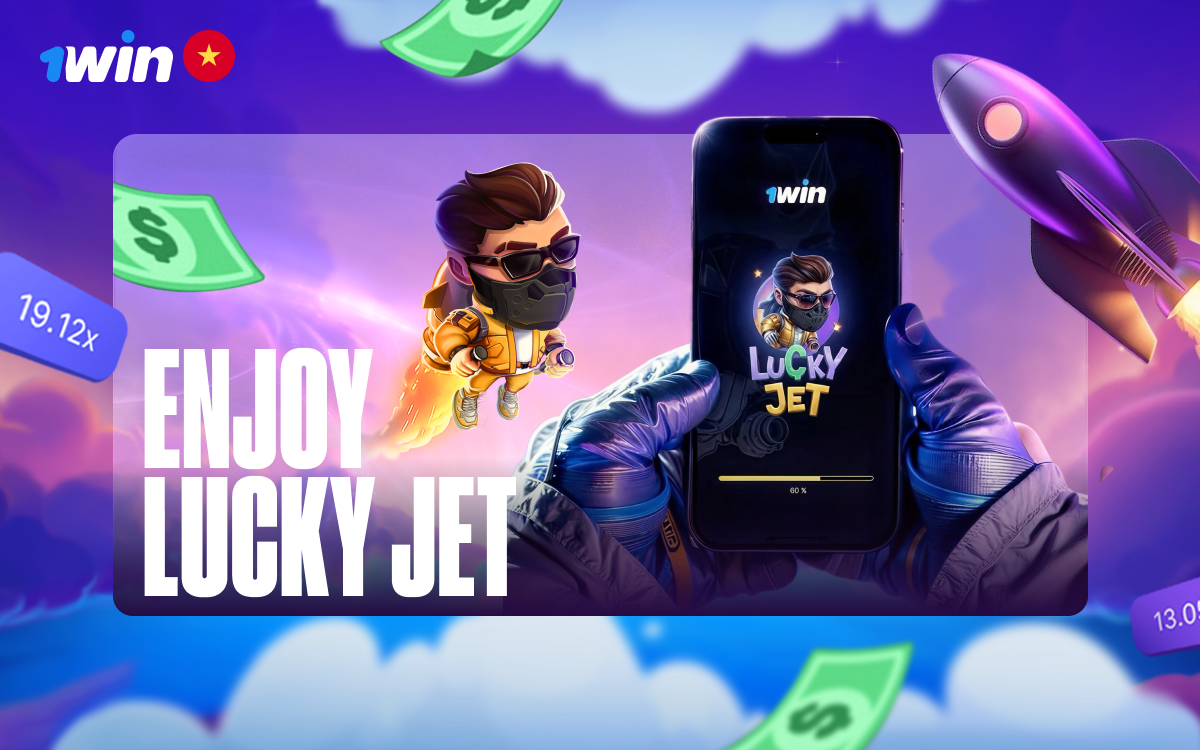 Play and enjoy Lucky Jet at 1win Casino.