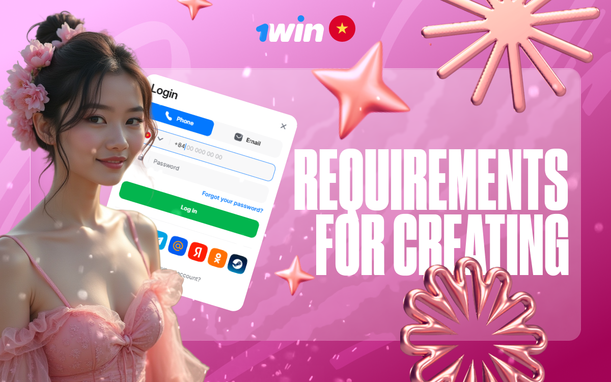 Check the requirements for creating a 1win account.