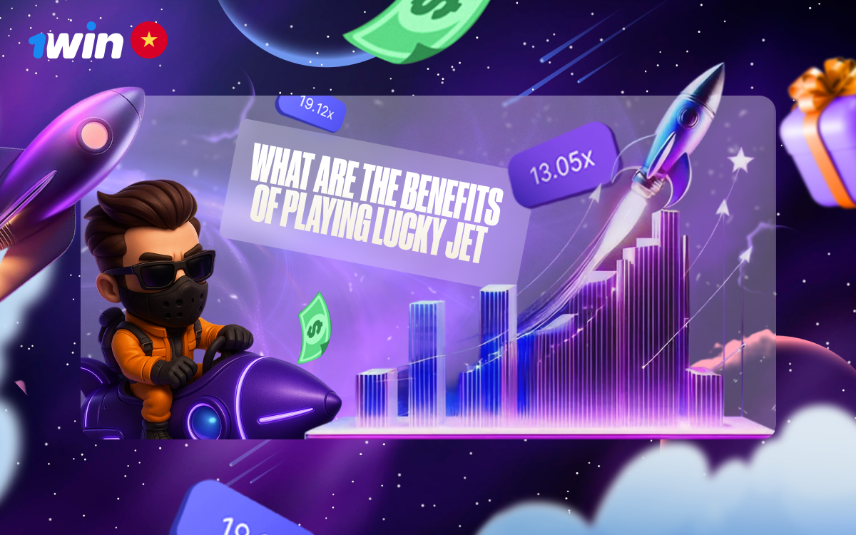 Discover the benefits of playing Lucky Jet with 1win, including bonuses and rewards.